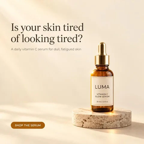 Ad made in AdMakeAI for a test vitamin C serum