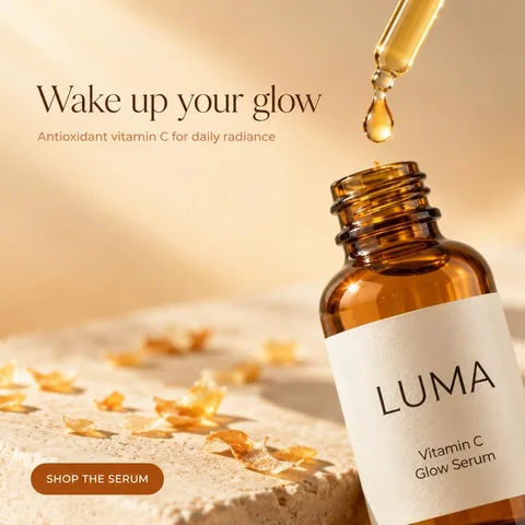 Ad made in AdMakeAI for a test vitamin C serum