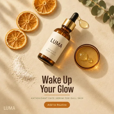 Ad made in AdMakeAI for a test vitamin C serum